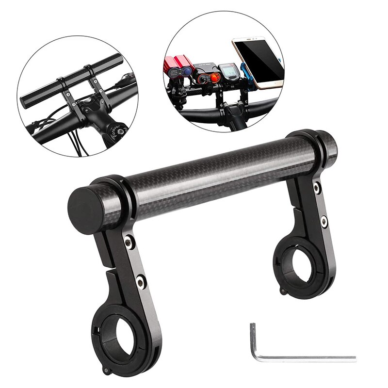 Fiets Stuur Extender, Bike Extension Bar Dubbele Klem Aluminium Houder Beugel Accessoires