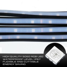 Neon Light Kit LED Strip Decoration Waterproof Flexible 12V Parts Tube