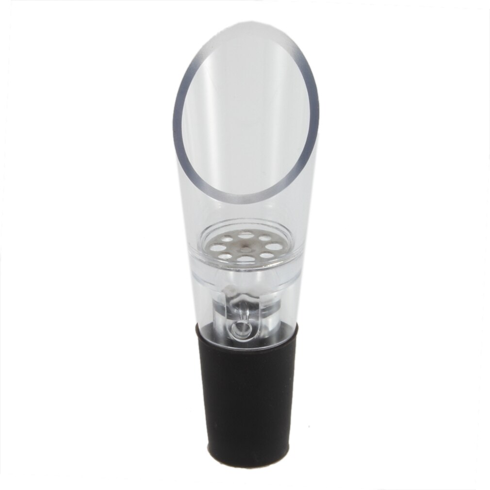 Mini Acryl Roestvrij Wijn Rode Wijn Beluchter Quick 360 Graden Roterende Wijn Schenker Decanter Cap Voor Flessen Bar Accessoires
