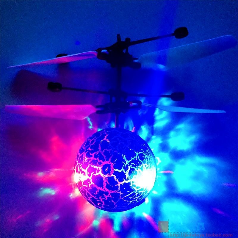 Infrarød induktion drone flyvende flash led belysning kugle helikopter barn barn legetøjs-sensing intet behov for at bruge fjernbetjening u