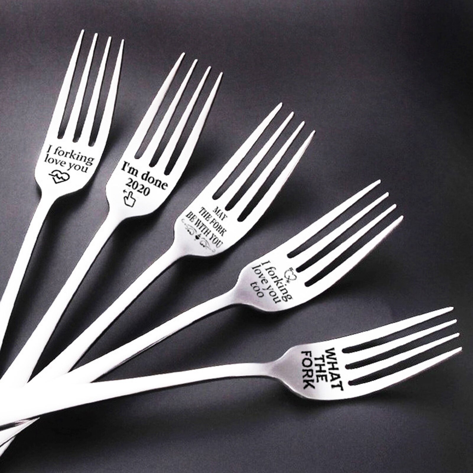 Stainless Steel Dinner Fork Dessert Forks Silver Steak Dinnerware Rose Gold Dessert Fork Kitchen Party Tools