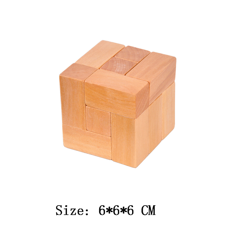 Klassische iq 3d Holz puzzle Erwachsene und Kinder Casse Tete verwirrende Rätsel Kopfschmerzen Gehirnent wicklung Spielzeug Rompe cabezas de Madera: Himmel Blau