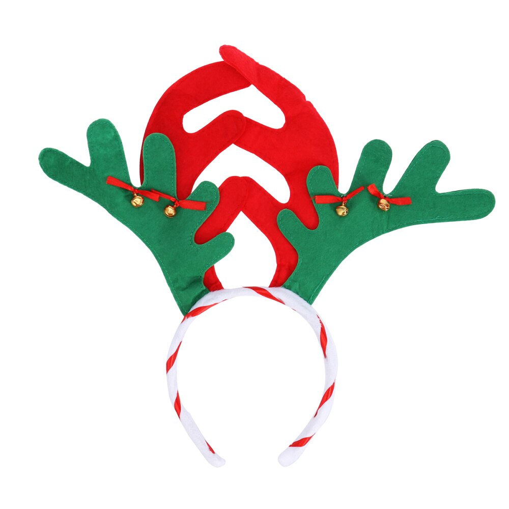 Reindeer Antler Hair Hoop Christmas Kids Headband Headwear for Children Christmas Costume Party (Red): As Shown 1