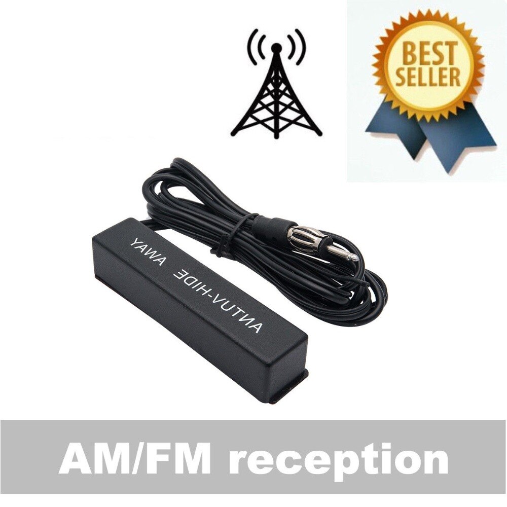 Zwarte Elektronische Auto Stereo Antenne Am Fm Radio Verborgen Verbergen Amplified Antenn