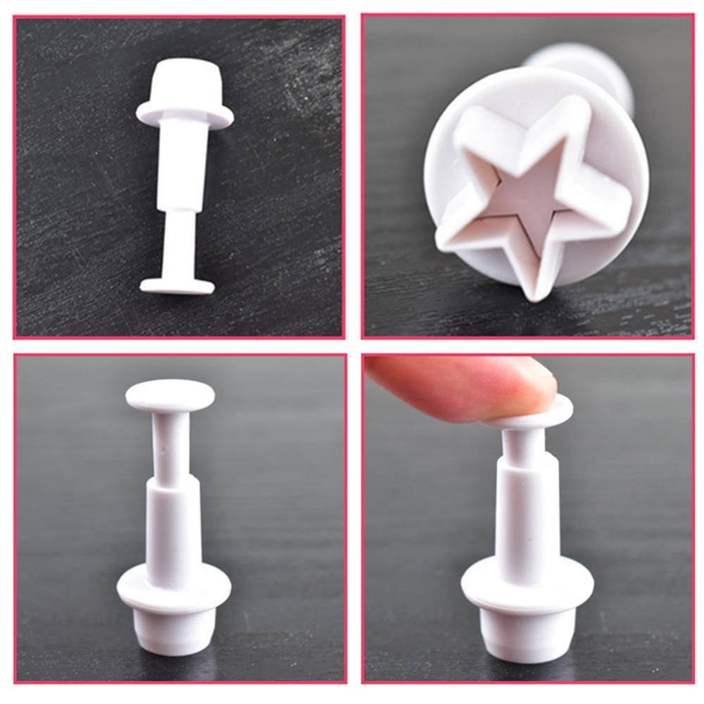 1pcs Plunger Fondant Cutter Cake Tools Cookie Mold Mould Craft Bakeware 3D Biscuit Style DIY 10 S8C0