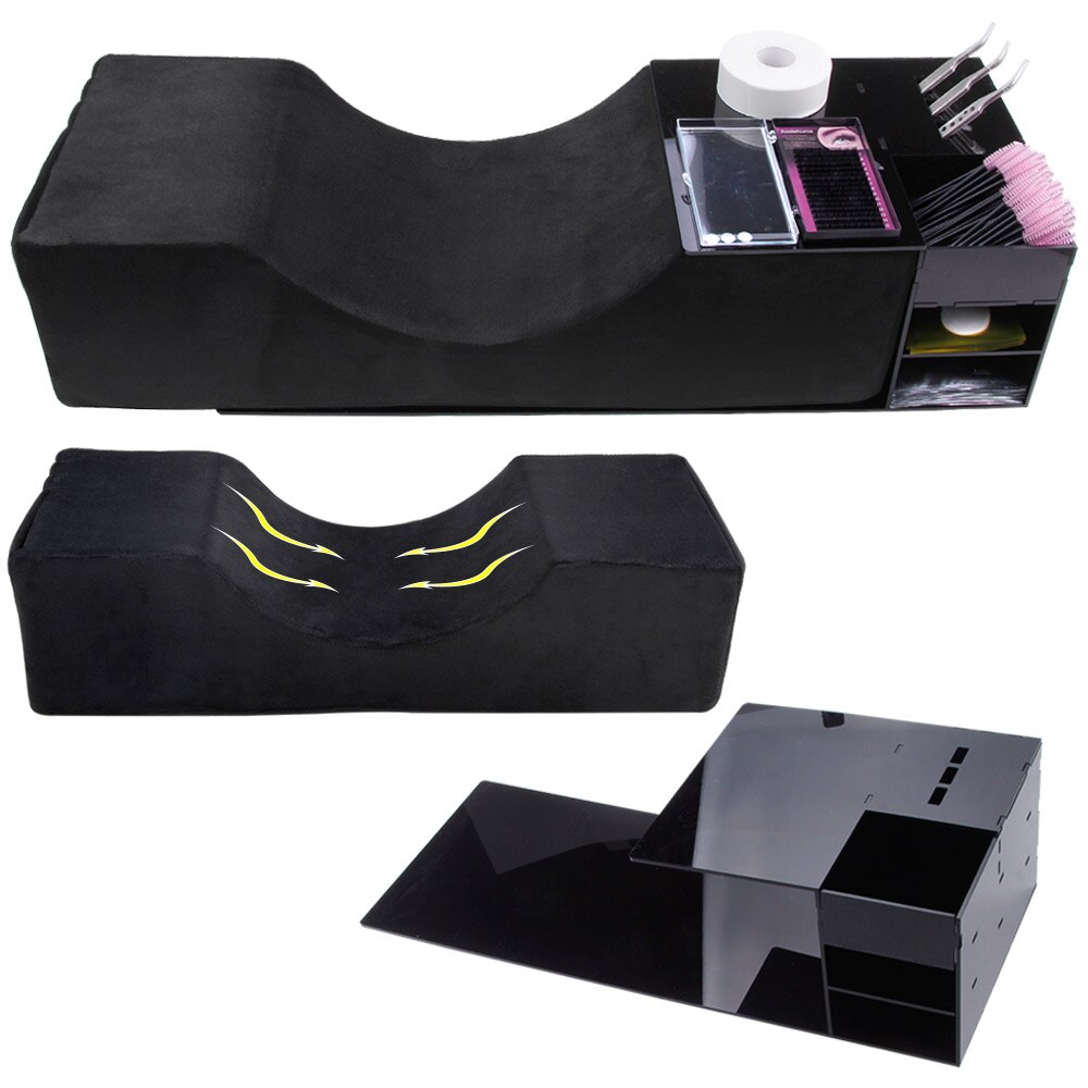 Wimper Extension Kussen Met Acryl Lash Kussen Plank Stand Up Salon Enten Wimpers Kussen Salon Hoofdsteun Neksteun