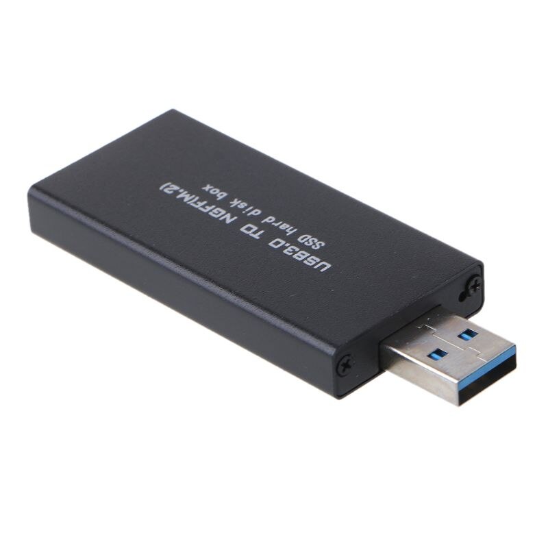 External B Key M.2 NGFF SSD to USB 3.0 Converter Adapter Enclosure Box with Super Speed 6Gbps for 2230 2242 M2 SSD