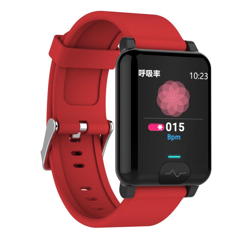 Smartwatch 1.3 inch lcd-kleurenscherm, draagbare polsbandjes, hartslagmeter, bloeddrukmeter,  ip68 waterdichte sportpolsbandjes