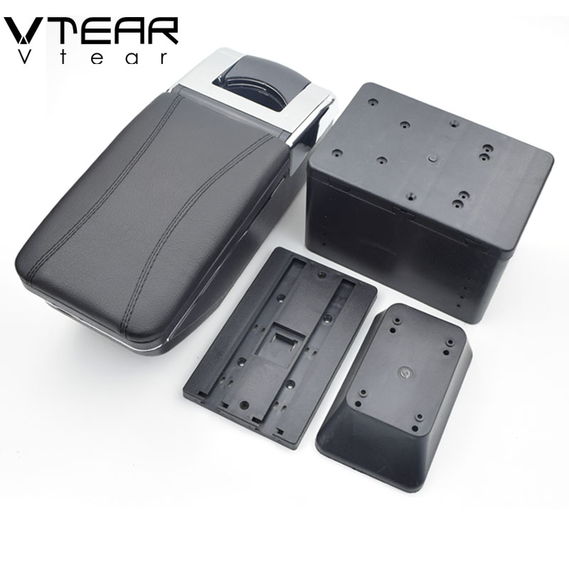 Vtear For chevrolet lacetti car armrest leather arm rest ABS storage box accessories center centre console car-styling auto