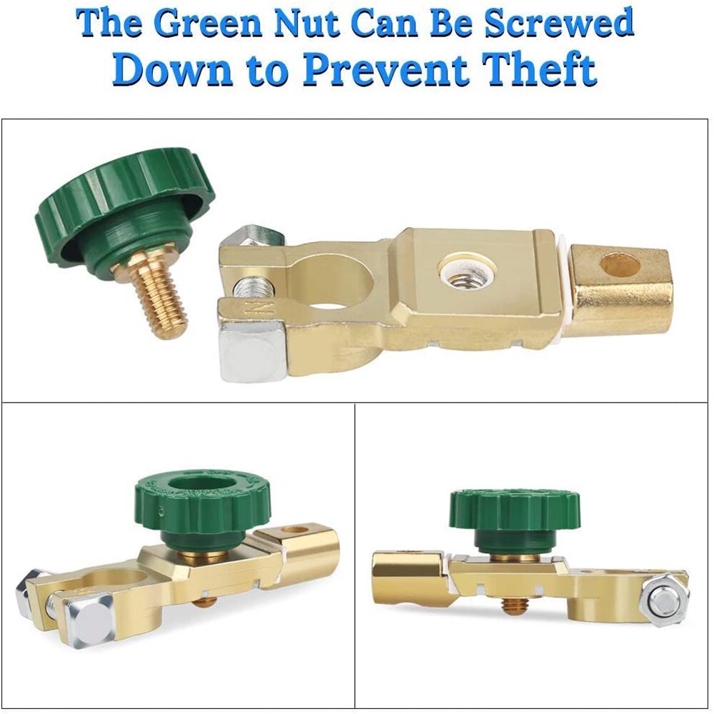 Car Battery Isolator Switch Top Post Battery Terminal Link Switch Battery Master Disconnect Switch Power Cut off Kill Switch