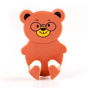 Cartoon dier gebonden apparaten stekker plakhaak stopcontact stekker organiseren opbergrek haak 2 stuks: Koffie 2 stuks