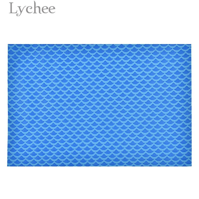 Lychee 15 x 21cm a5 schelp zeemeermin reliëf imitatieleer stof synthetisch leer diy materiaal voor handtas kledingstukken: 6