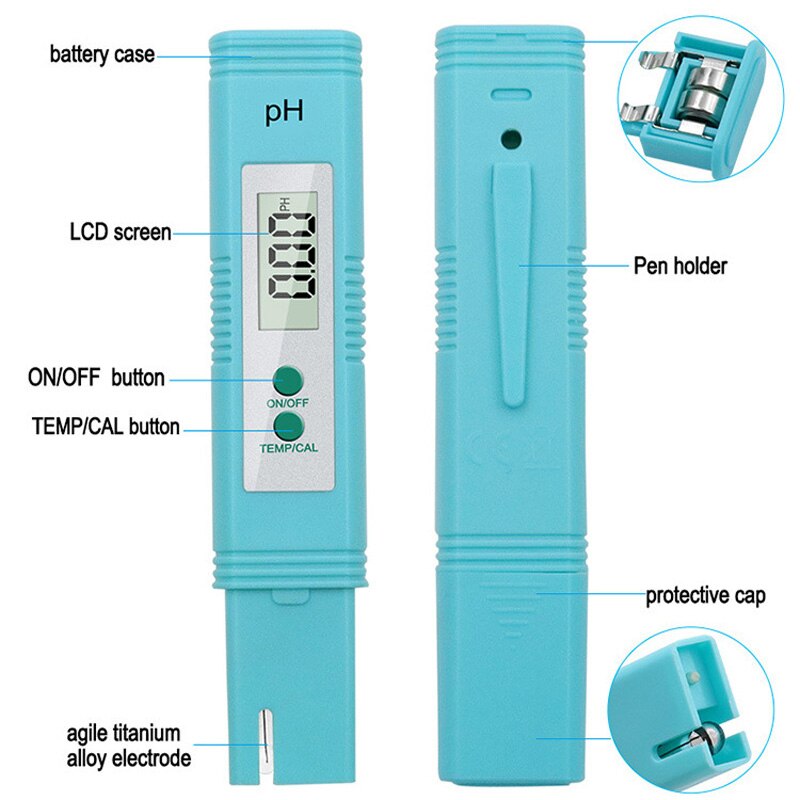 Digitale Ph Meter Ph Pen Water Test Digitale Ph Meter Tester PH-009 Ia 0.0-14.0pH Voor Aquarium Pool Water laboratorium