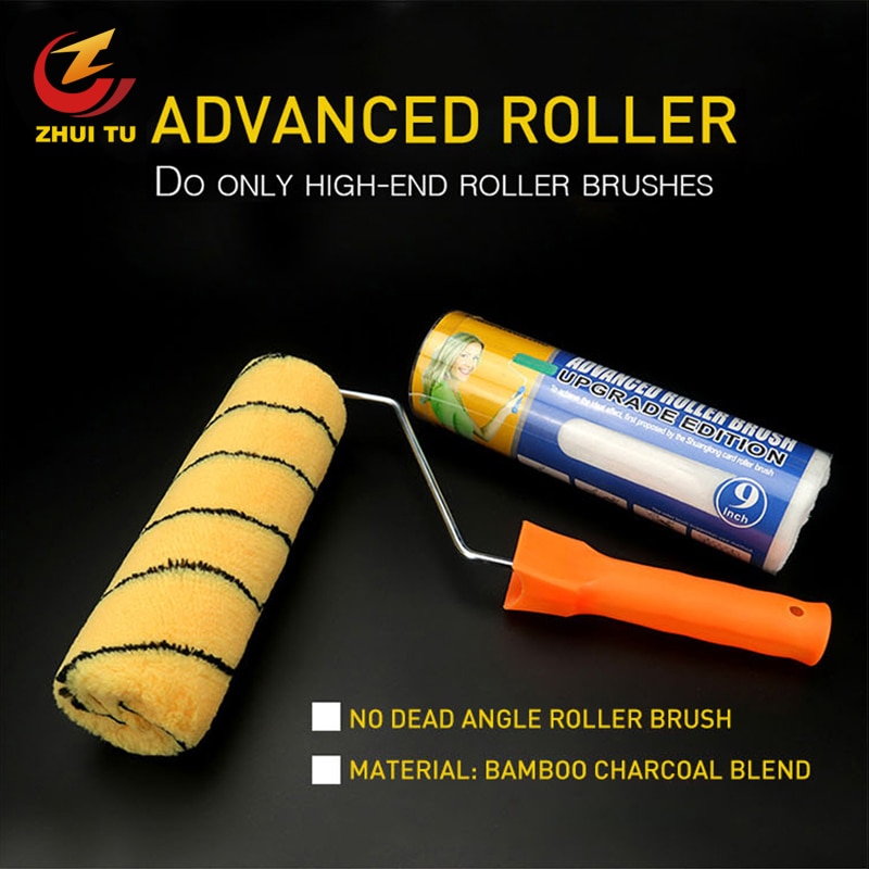 ZHUI TU Patroon Verf Roller Borstel 4/6/8/9 Inch Latex Verf Coating Roller borstel Muur Renovatie Coating Borstels