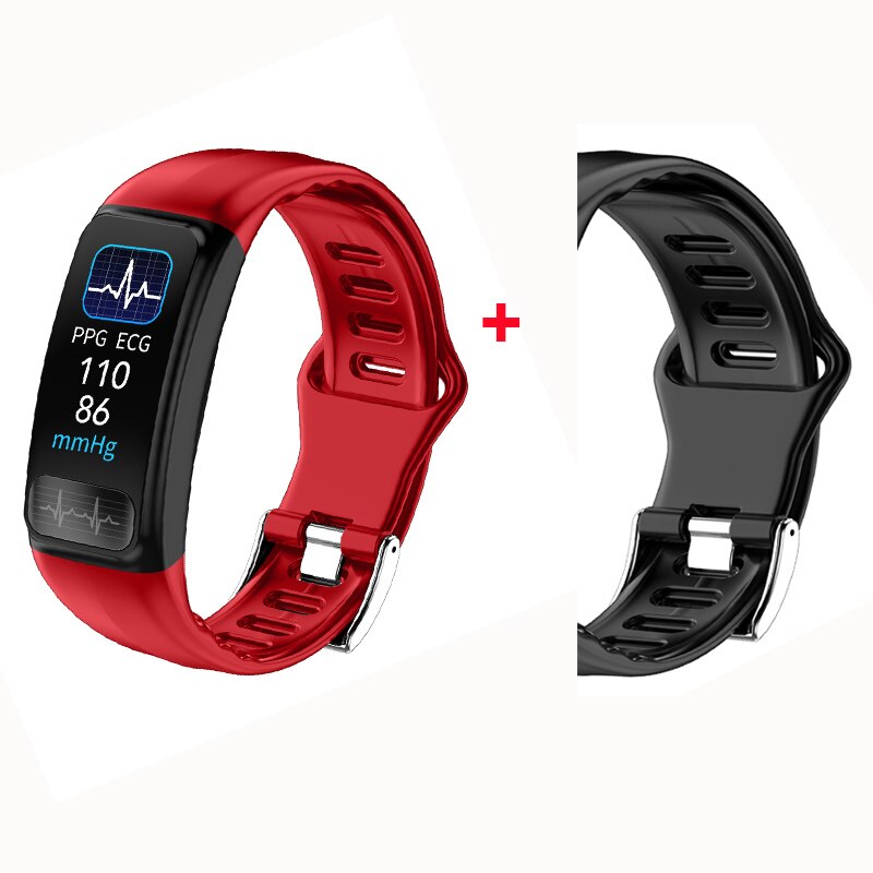 P12 ecg ppg pulseira inteligente monitor de oxigênio freqüência cardíaca pressão arterial cinto inteligente ip67 à prova dip67 água chamada lembrete esportes banda: add 1