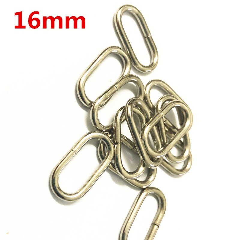 100 stücke metall Oval Ring Uhr bekleidungs Schnallen DIY Zubehör Nähen 16mm 20mm 25mm 32mm 35mm 38mm 50mm 65mm: Geschützter Metall