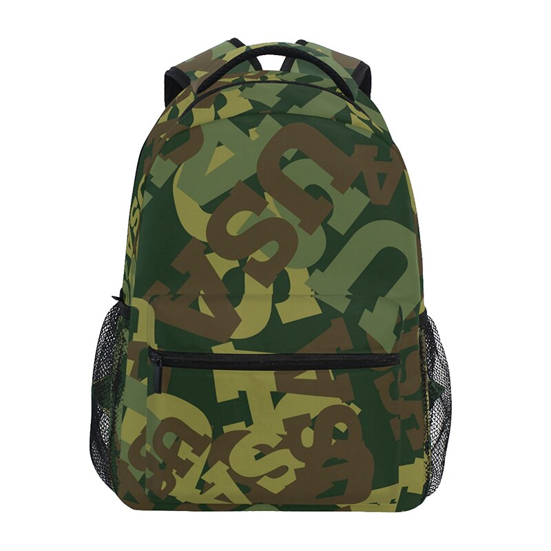 Trend Female Backpack Casual Women Backpack Black Woman 14 Inch Laptop Bag Letter Printing School Bag for Teenage Girl: 03