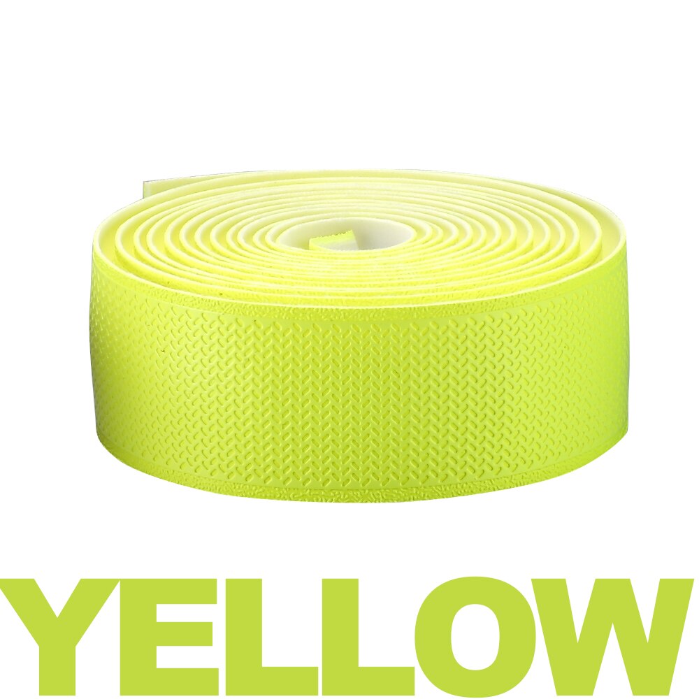 Og-evkin sykkel styretape landeveissykkel bar teip pu sykkel styretape sykling demping anti-vibrasjon pakke inn sykkel tilbehør: Bt -001- gul