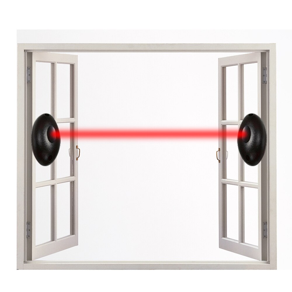 1 pair Single Beam Alarm Photoelectric Infrared Detector Home Door Security System for Gate Door Window Burglar Alarm System