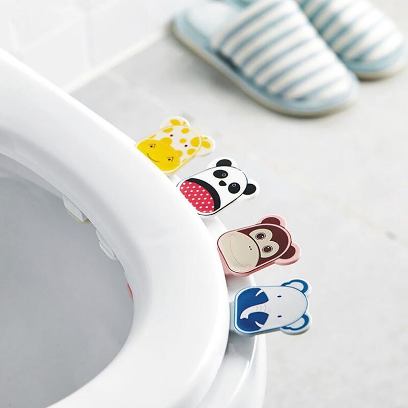 Portable Cartoon Toilet Lid Flipper Hand Uncovering Cover Handle Toilet Seat Lifter Bathroom Accessory