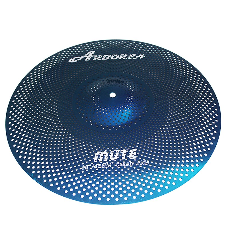 Arborea Blue Colour Mute cymbals 18'' Crash Ride