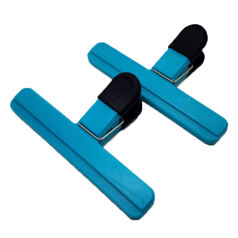 6 sztuk duże klipsy robić woreczków klipsy spożywcze plastikowe ciężkie szczelne zamknięcie chwyt w różnych kolorach robić kawy ziemniaki i torby na żywność zestaw: niebieski