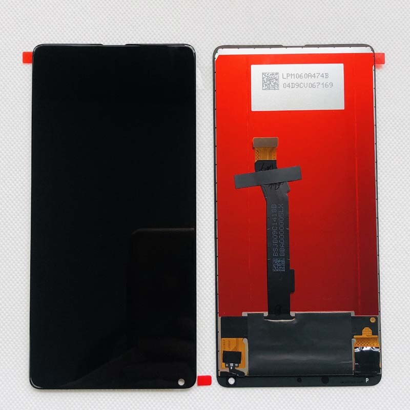 Painel de reposição para xiaomi mi mix2, display 100% original para lcd, 10 touch screen, xaiomi mix 2 mde5, lcd, digitalizador, reposição + moldura