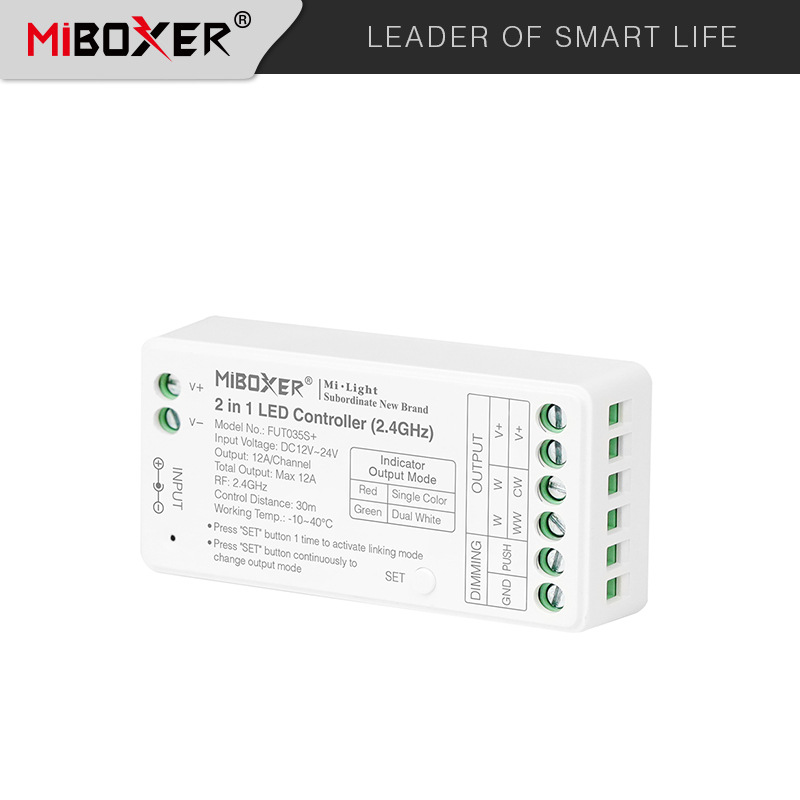 *Miboxer 2.4G Sonnenaufgang Fernbedienung Regenbogen Dimmer 2 oder 3 in 1 LED-Streifen-Glühbirnen-Regler: Beige
