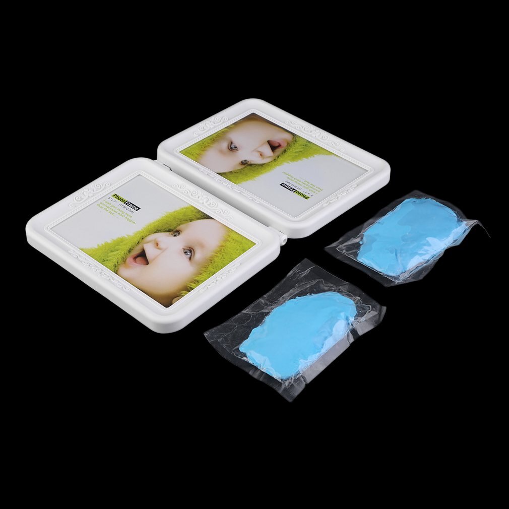 Fotolijst baby voetafdruk voet- of handafdruk gipsset doop: 3
