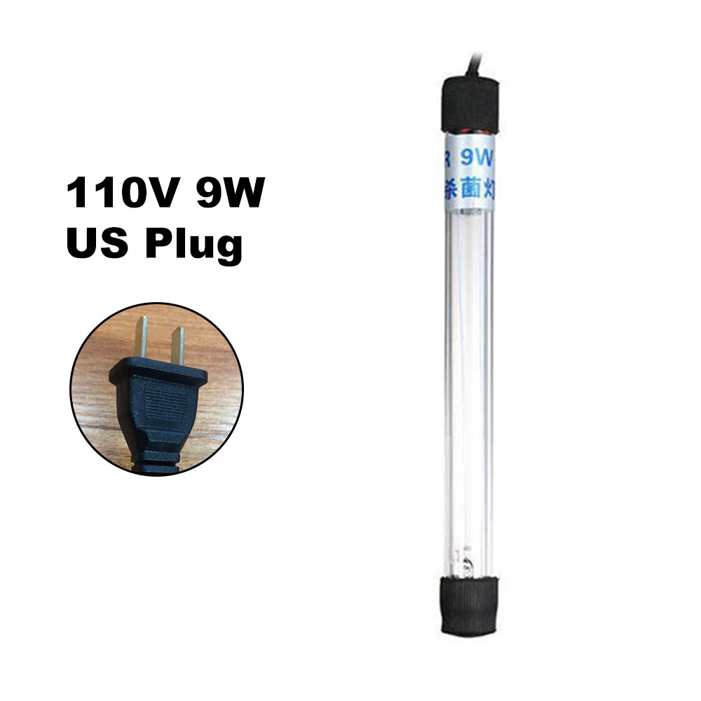 Aquarium Uv Verlichting Aquarium Sterilisator Uv Lamp Desinfectie Waterzuiveraar 5 W/7 W/9 W/ 11 W/13 W Uv Lamp Sterilisator Aquarium Verlichting: 9W US Plug