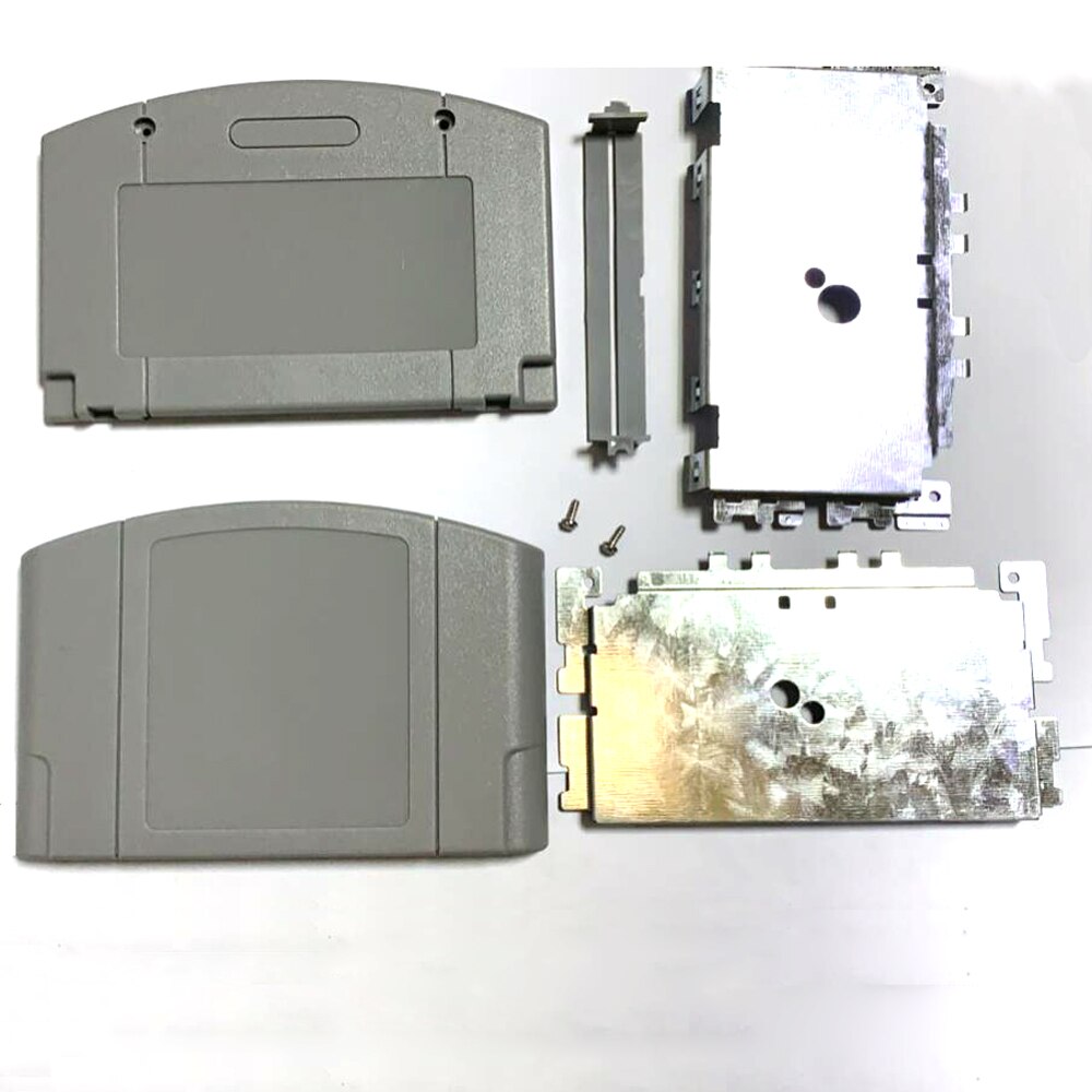 Replacement Game cartridge Cover Plastic Case for N64 Game card housing: Gray(US Version)