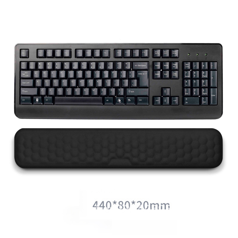 Tastatur-Handgelenkauflage, Memory-Schaum, Tastatur, Maus, Handgelenkauflage, ergonomisches , Handgelenkpolster für Computer, Tastatur, Laptop, Handgelenk: Dark Grau