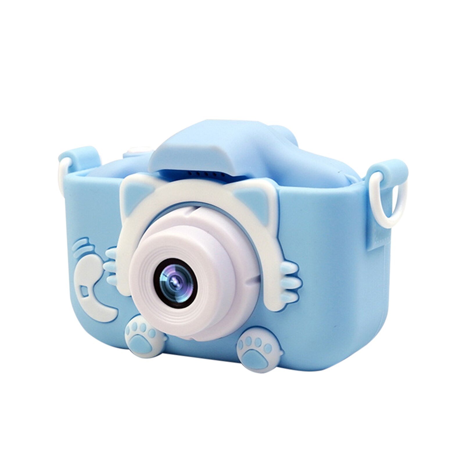 Leuke Video Cartoon Kids 20 Miljoen Pixel High Definition 2.0 Inch Scherm Geheugenkaart Selfie Kinderen Digitale Camera 32Gb: Blauw