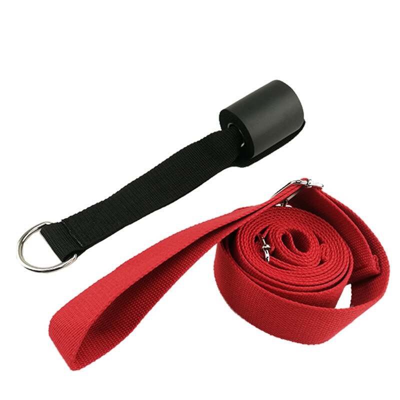 Stretcher-Strap door Flexibility Stretching Legs Stretcher Strap for Ballet Cheer Dance Gymnastics Trainer Yoga Flexibility Legs: Red