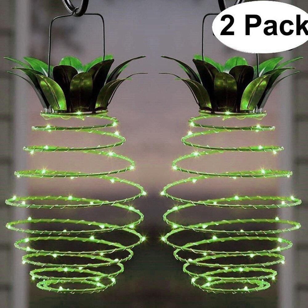 2 stuks nieuwe ananas zonnelampen tuinpad hangende verlichting lichtsnoer led buitenlamp straat tuindecoratie