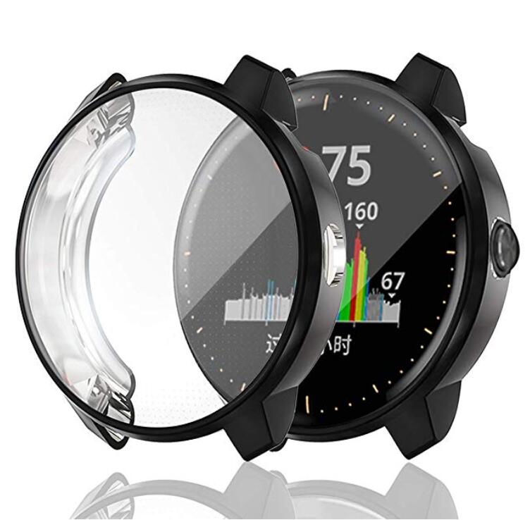 Skyddsfodral för garmin vivoactive 3 musik smart klocka soft tpu all-around ultratunna genomskinliga täckbandstillbehör