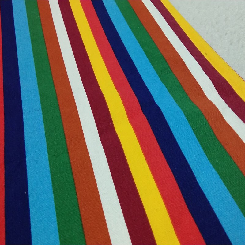 Tela de algodón 100% viaPhil con estampado de arcoíris, tejido resistente y grueso a rayas con los colores del arcoíris, tejido de animales, retales para decoración del hogar