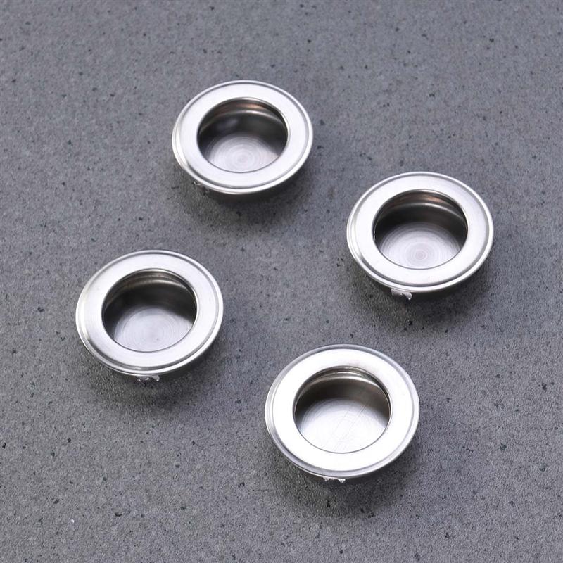 4PCS 35mm Flat Stainless Steel Recessed Flush Pull Finger Insert Sliding Door Handle Cabinet Pulls Drawer Hardware