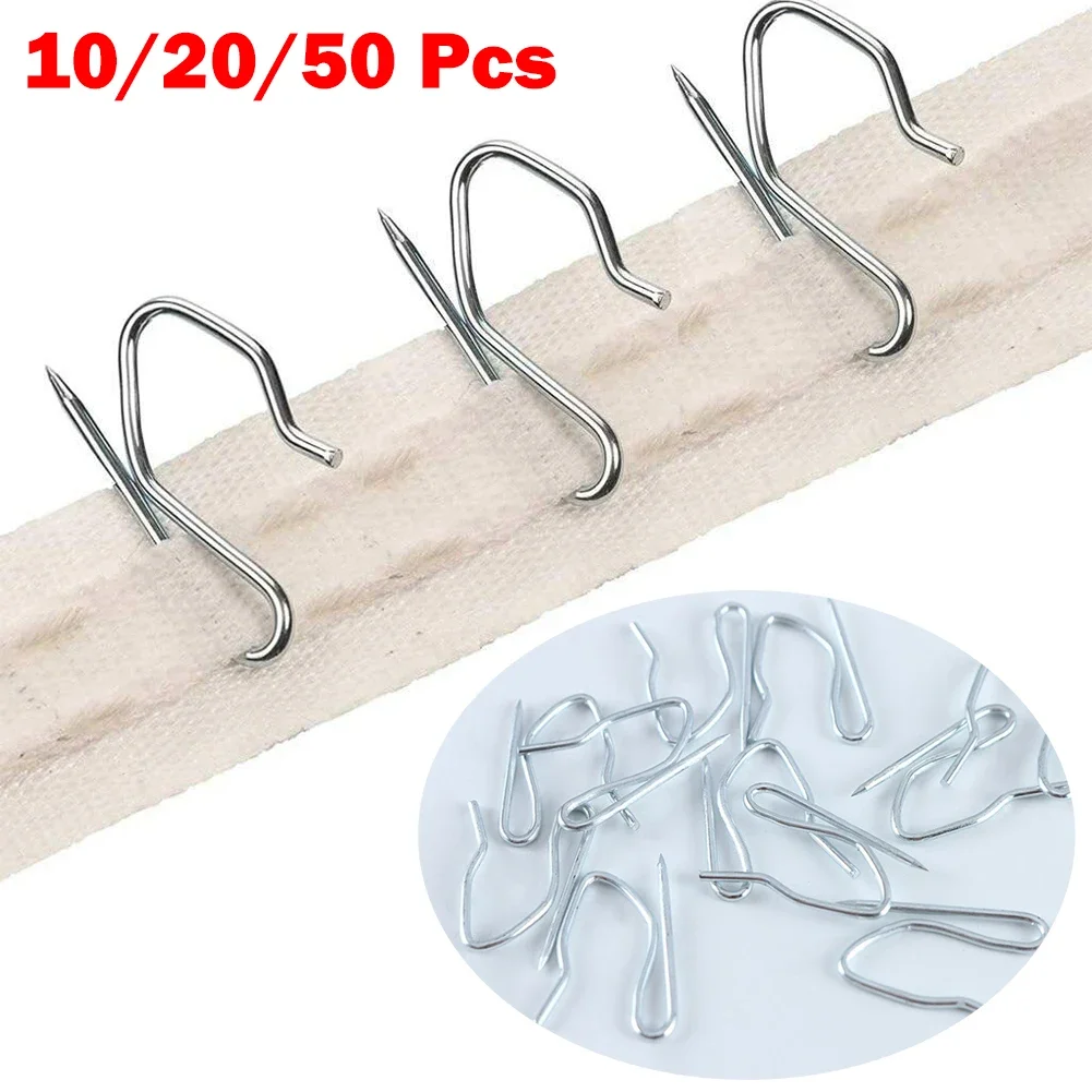 Ganchos de gancho para cortina, colgador de cortinas, Clips de ducha, herrajes para ventana, pasadores colgantes de acero inoxidable pesado, 10/20/50