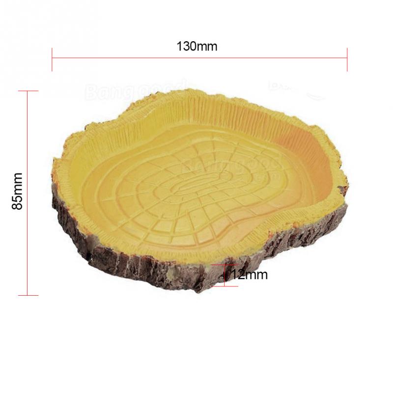 Reptile Tortoise Water Dish Food Tray Bowl Amphibians Gecko Snakes Lizard Tortoise Snake Plate Bath Bowl Feeding Tools