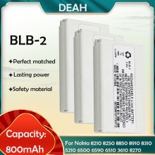 2-20PCS 800mAh BLB-2 BLB2 BLB 2 Li-ion Phone Battery For Nokia 5210 6500 6590i 6510 3610 8210 8250 8910 8910i Replacement Cell