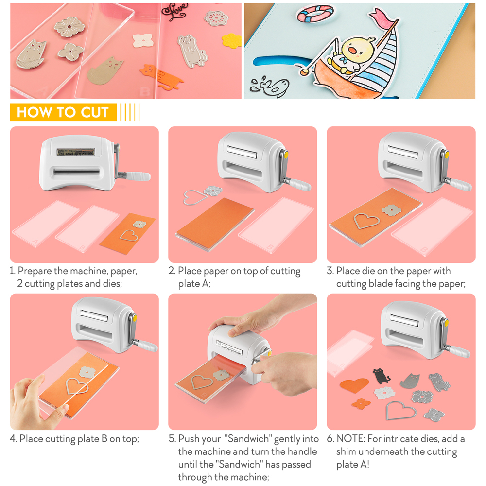 Machine de découpe et de gaufrage de papier, découpeuses artisanales pour bricolage, découpe de matrices, coupe-papier pour scrapbooking