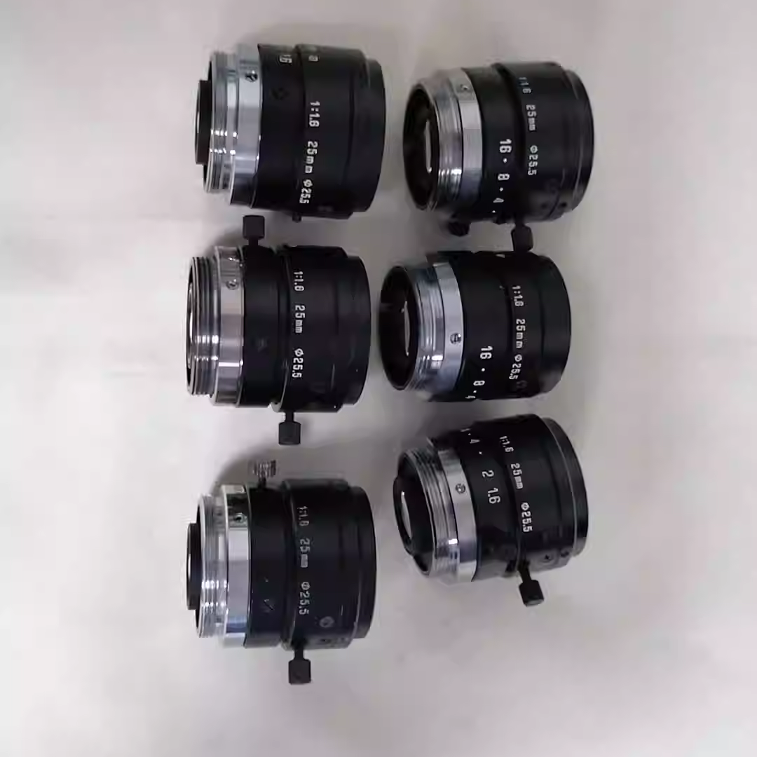 Tamron industriële cameralens 25 mm C-vatting F1.6 machine vision-lens in goede staat
