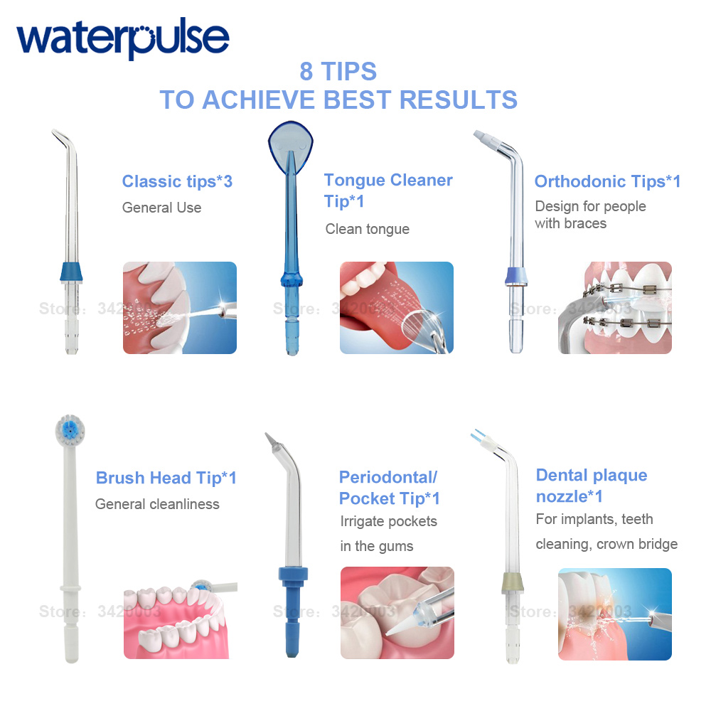 800ml Große Kapazität Oral Irrigator Dental Wasser Flosser 10 Modi Hygiene Wasser Jet Floss Dental Irrigator Flosser Mit 8 jets