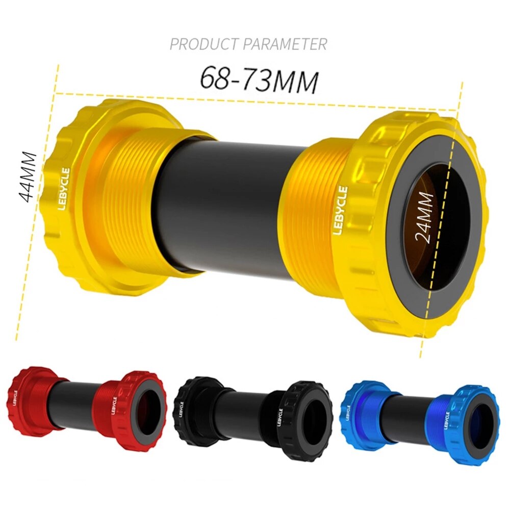 ZTTO BB91-Juego de soporte inferior para bicicleta, con rosca sellada tipo 68, 73mm, carcasa BSA68 de 24mm, eje spline para bicicleta de montaña y carretera, soporte inferior para bicicleta