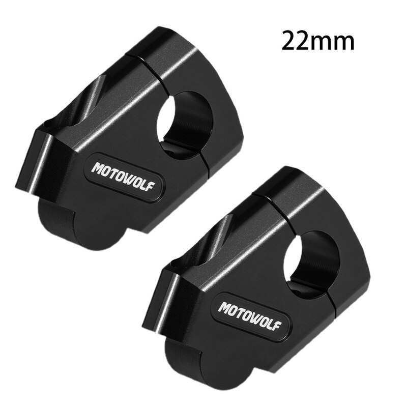 1 Pair Comfortable Universal 22mm 28mm High-strength Aluminum Alloy Motorbike Handlebar Riser Bar Mount Handle Clamp N0HF