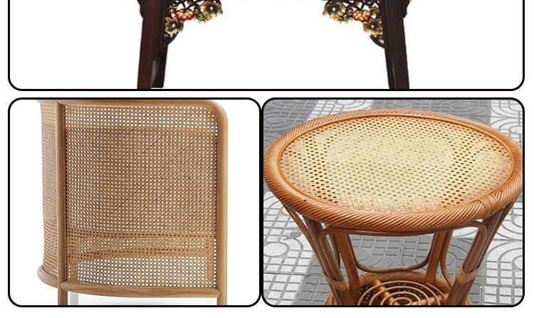 2 Meter Lange Natuurlijke Indonesische Rotan Schil Webbing Materiaal Handgemaakte Weven Meubels Scherm Accessoires