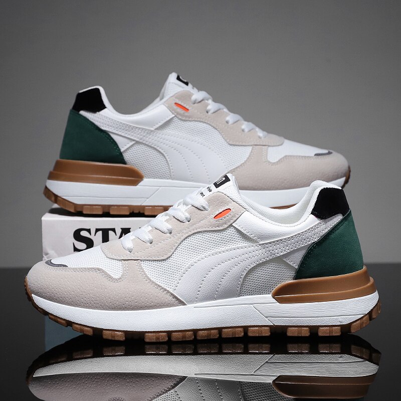 Zapatos de Golf clásicos para hombre, zapatillas deportivas de malla transpirable sin clavos, antideslizantes, para caminar