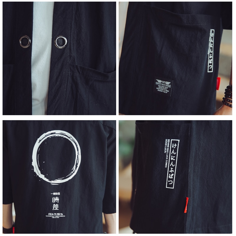 Japansk kokkejakke uniform sommerfrakke med korte ærmer til mænd hotel restaurant sushi japansk restaurant køkken arbejdsskjorte