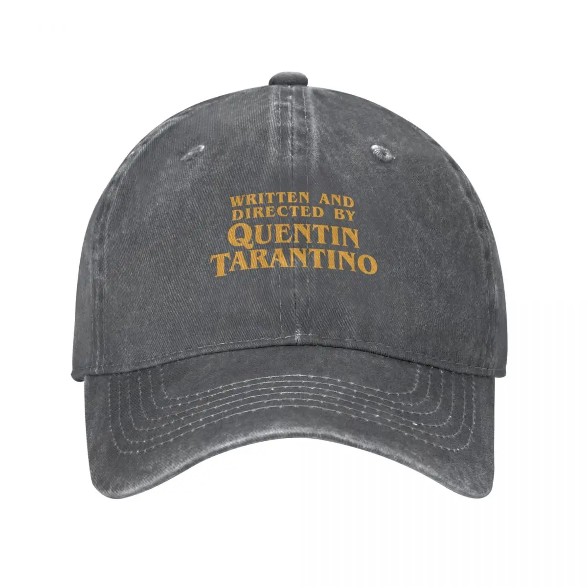 Written And Directed By Quentin Tarantino Film Django Kill Bill Baseball Cap Washed Headwear Activities Adjustable Fit Hats Cap: DARK GRAY